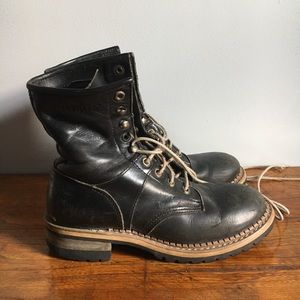 Caterpillar Black Leather Work boots